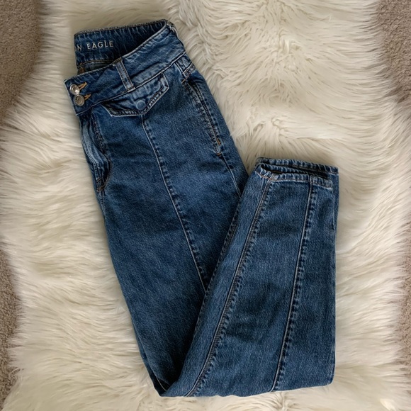 American Eagle Relaxed MOM Jean ~ Size 0 Regular - Picture 7 of 13